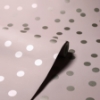 Picture of Priscella Blush Polka Dot Wallpaper