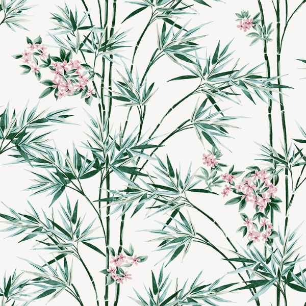 Picture of Ayumi White Bamboo Wallpaper