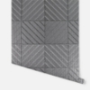 Picture of Randall Dark Grey Geometric Wallpaper