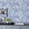 Picture of Osgood Navy Marbled Wallpaper