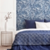 Picture of Osgood Navy Marbled Wallpaper