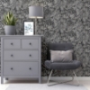 Picture of Osgood Charcoal Marbled Wallpaper