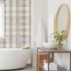 Picture of Geraldine Grey Plaid Wallpaper