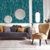 Picture of Velour Teal Distressed Wallpaper