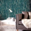 Picture of Velour Teal Distressed Wallpaper