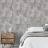 Picture of Barney Grey Brushed Strokes Wallpaper