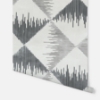 Picture of Reuben Grey Ikat Wallpaper