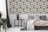 Picture of Reuben Grey Ikat Wallpaper