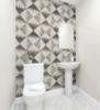 Picture of Reuben Grey Ikat Wallpaper