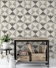 Picture of Reuben Grey Ikat Wallpaper