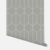 Picture of Orson Grey Trellis Wallpaper