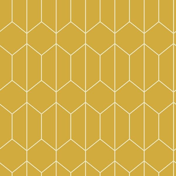 Picture of Orson Yellow Trellis Wallpaper