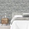 Picture of Cornell Grey Slate Wall Wallpaper