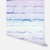 Picture of Winifred Lavender Ombre Brick Wallpaper