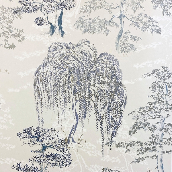 Picture of Midori Grey Trees Wallpaper