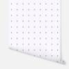 Picture of Terrence White Dotted Grid Wallpaper