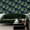 Picture of Miami Navy Palms Wallpaper