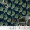 Picture of Miami Navy Palms Wallpaper