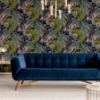 Picture of Etta Navy Tropical Wallpaper