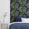 Picture of Etta Navy Tropical Wallpaper