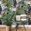 Picture of Etta White Tropical Wallpaper