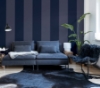 Picture of Roland Navy Stripe Wallpaper