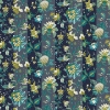 Picture of Cornelia Navy Floral Stripe Wallpaper