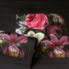 Picture of Lucinda Black Floral Panel Wallpaper