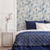 Picture of Moriko Blue Bamboo Wallpaper