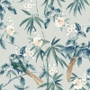 Picture of Suzume Teal Birds and Blooms Wallpaper