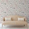 Picture of Harumi Light Grey Blossom Wallpaper