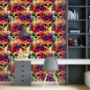 Picture of Millicent Multicolor Skull Wallpaper