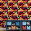 Picture of Millicent Multicolor Skull Wallpaper