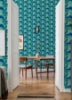 Picture of Retro Esme Aqua Peel and Stick Wallpaper