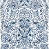 Picture of Blanche Blue Floral Damask Wallpaper