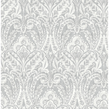 Picture of Berkshire Grey Damask Wallpaper