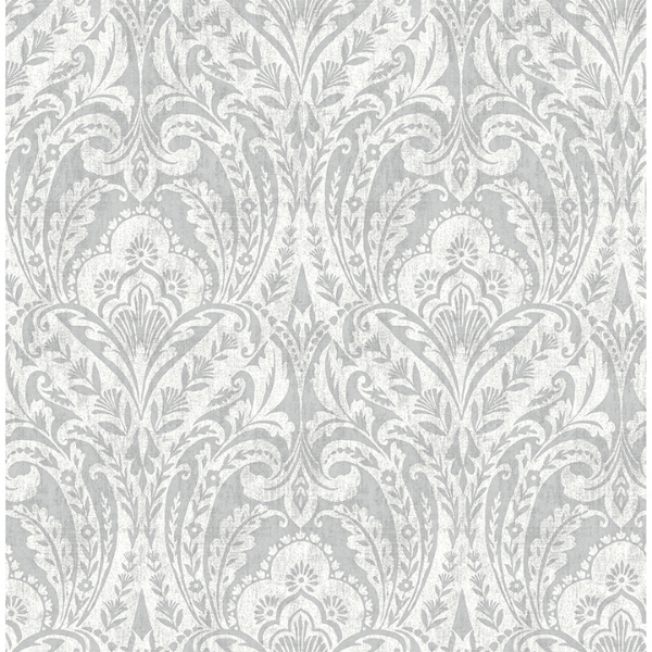 Picture of Berkshire Grey Damask Wallpaper