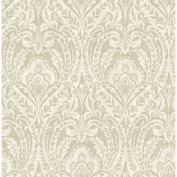 Picture of Berkshire Beige Damask Wallpaper