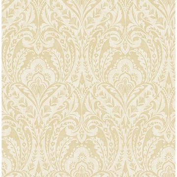 Picture of Berkshire Butter Damask Wallpaper