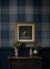 Picture of Westley Navy Plaid Wallpaper