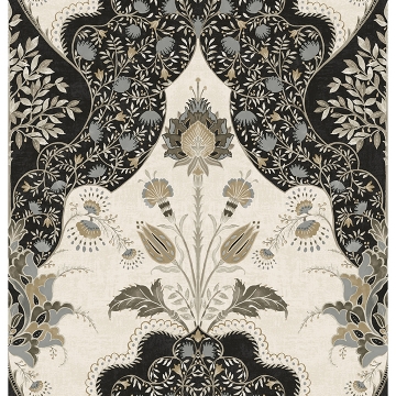 Picture of Auden Black Floral Grandeur Wallpaper