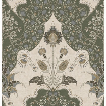 Picture of Auden Green Floral Grandeur Wallpaper