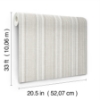 Picture of Ayanna Neutral Striped Wallpaper