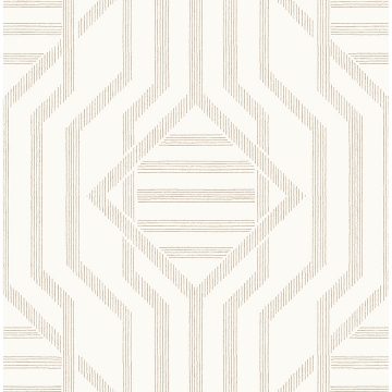 Picture of Essex Wheat Geometric Wallpaper