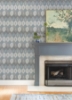 Picture of Abilene Denim Ikat Wallpaper