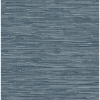 Picture of Exhale Indigo Woven Faux Grasscloth Wallpaper