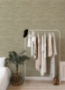 Picture of Exhale Olive Woven Faux Grasscloth Wallpaper