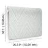 Picture of Lainey Blue Stitched Chevron Wallpaper