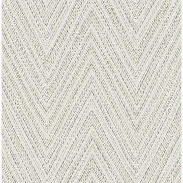 Picture of Lainey Neutral Stitched Chevron Wallpaper