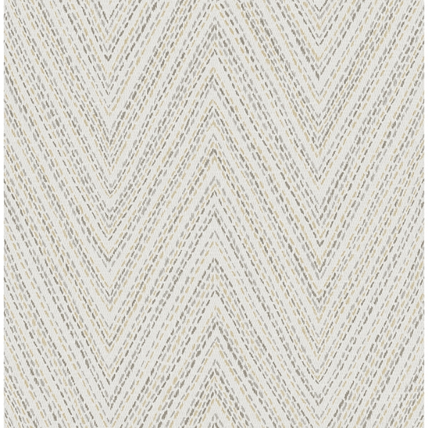 Picture of Lainey Neutral Stitched Chevron Wallpaper